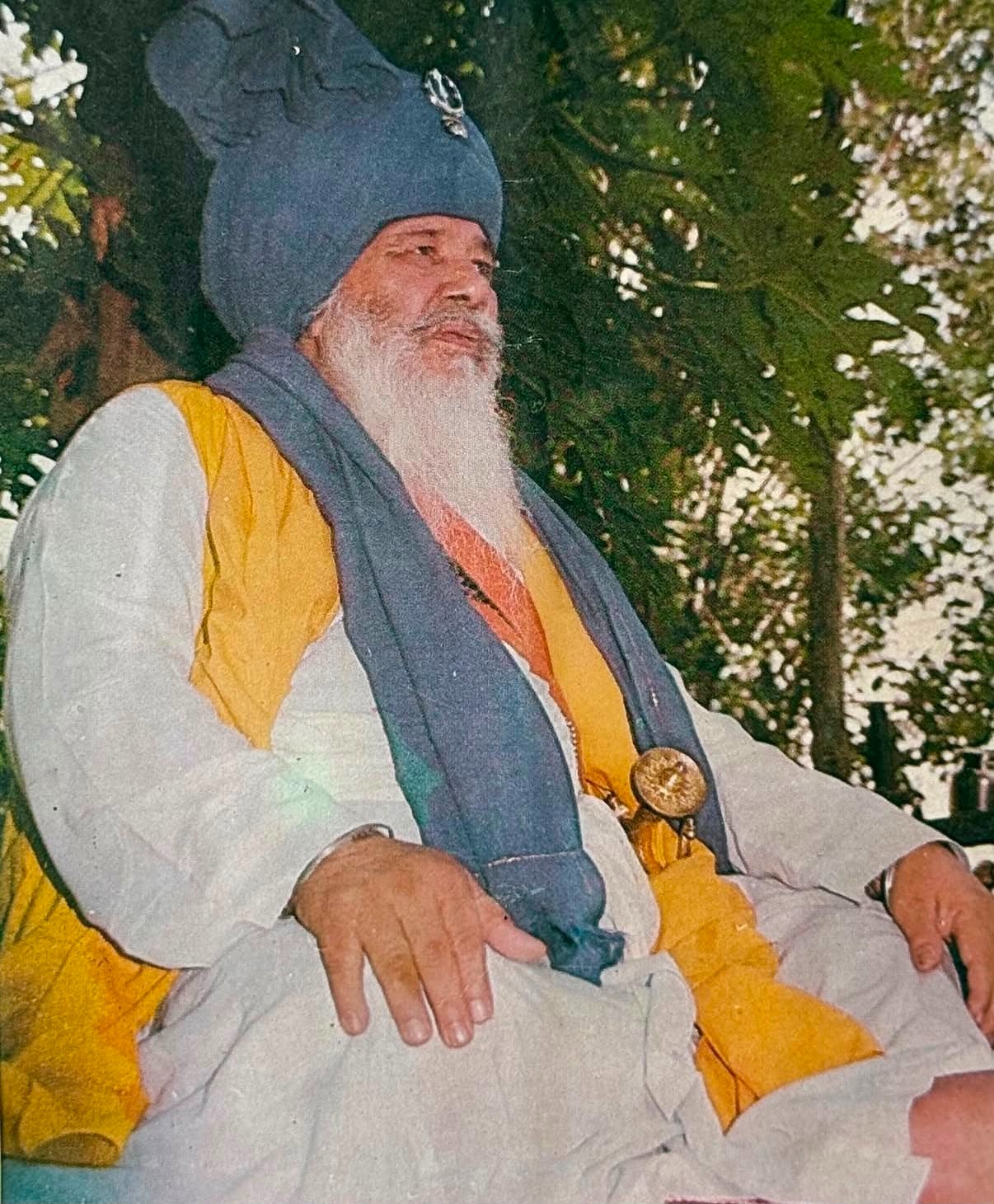 Archival close portrait of Santa Singh