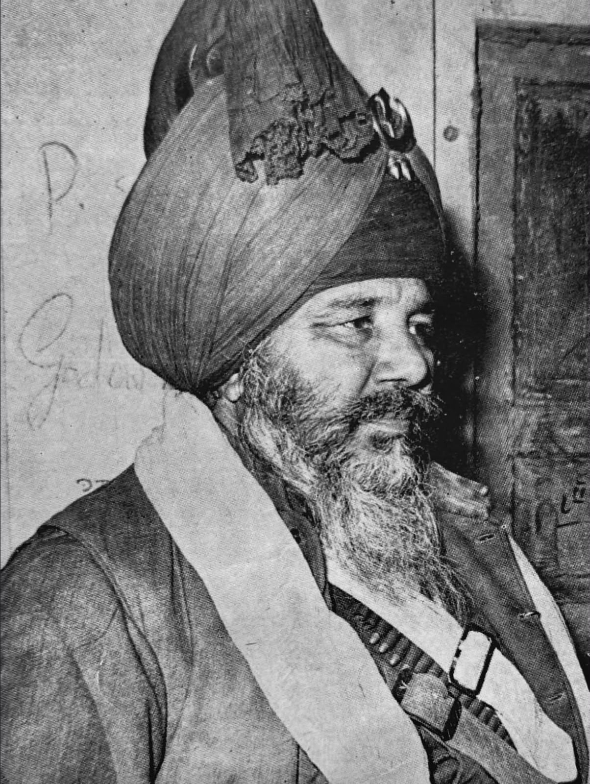 Outdoor portrait of Santa Singh